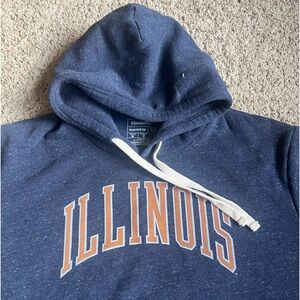 Homefield Hoodie Sweatshirt XXL 2XL Illinois Fighting Illini Blue Heather